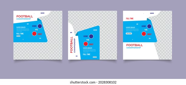 Football for social media posts