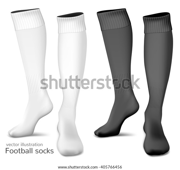 Football Socks Fully Editable Handmade Mesh Stock Vector (Royalty Free ...