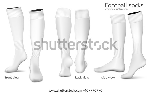 Football Socks Fully Editable Handmade Mesh Stock Vector (Royalty Free ...