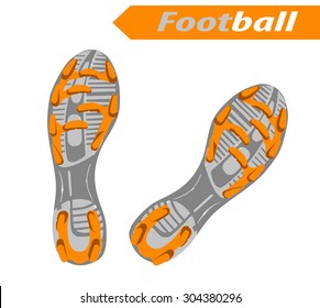 football sole. vector illustration