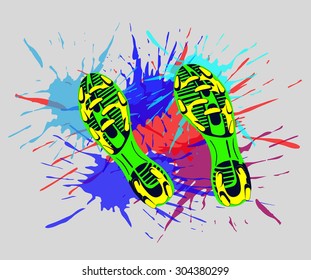 football sole. vector illustration