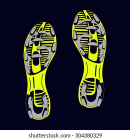football sole. vector illustration