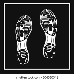 football sole. vector illustration