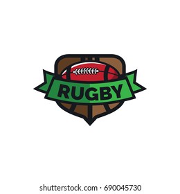 Football sport emblem & badge logo vector