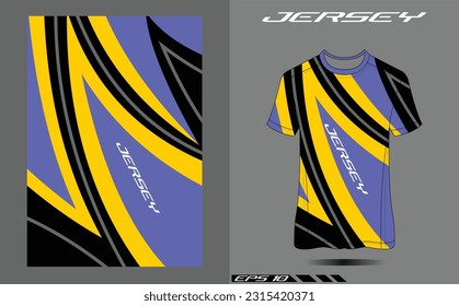 Football Sport, Esports Gaming Jersey T Shirt Template. dummy uniform. Vector Illustration design