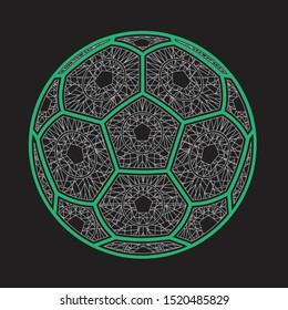 Football sport illustration, tee shirt graphics, vectors