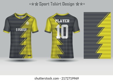 Football sport jersey mockup abstract geometric pattern t-shirt design