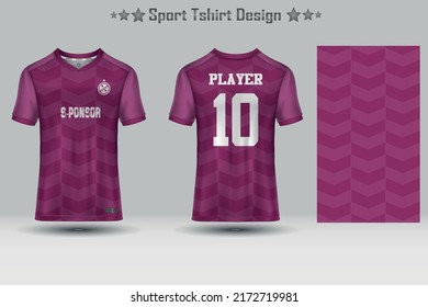 Football sport jersey mockup abstract geometric pattern t-shirt design