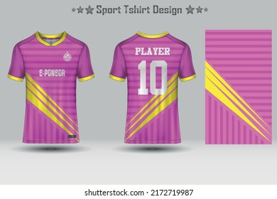 Football sport jersey mockup abstract geometric pattern t-shirt design
