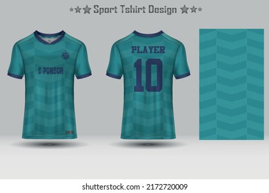 Football sport jersey mockup abstract geometric pattern t-shirt design