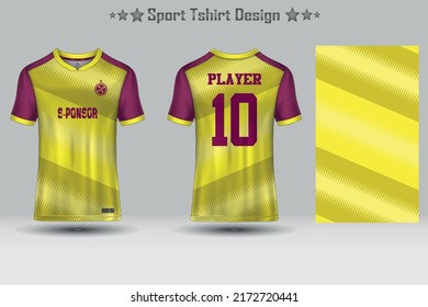 Football sport jersey mockup abstract geometric pattern t-shirt design