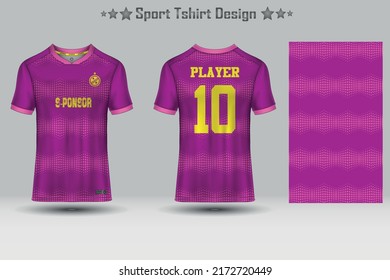 Football sport jersey mockup abstract geometric pattern t-shirt design