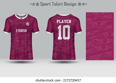 Football sport jersey mockup abstract geometric pattern t-shirt design