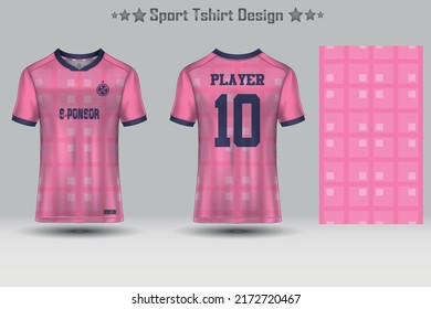 Football sport jersey mockup abstract geometric pattern t-shirt design