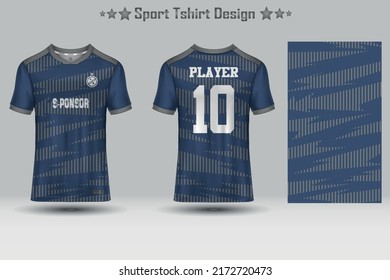 Football Sport Jersey Mockup Abstract Geometric Pattern T-shirt Design