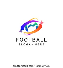football sport Logo. Colorfull style. design inspiration. Vector Illustration Fit to championship or team