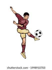 football sport player soccer character