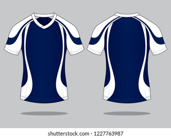 Football Sport Shirt Design Vector Navy Stock Vector (Royalty Free ...