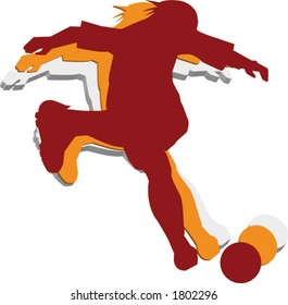 Football Sport Sign in Vector Format