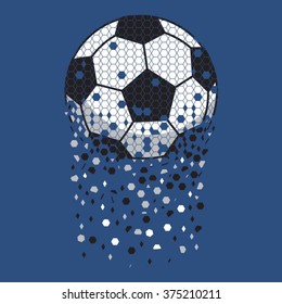 Football sport typography, t-shirt graphics, vectors