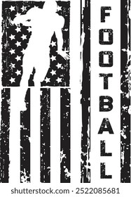 Football, Sports, American Flag, American Football, Champion, Competition, Championship, Game, Team, Dad, Vector, Cricut Silhouette, Logo