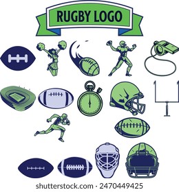 Football and sports competitions. Boots, uniform, soccer ball. Prize for winning the competition. Set of simple linear icons