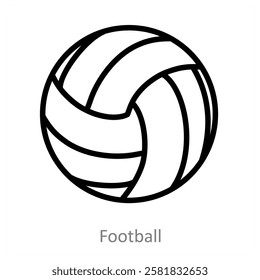 Football and sports icon concept