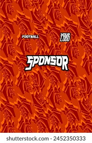 FOOTBALL AND SPORTS TSHIRT BACKGROUND PATTERN VECTOR FOR SUBLIMATION