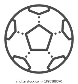 Football, square line vector icon.