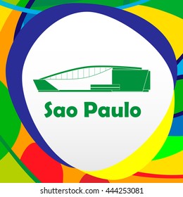 football stadium. 2016. Sao Paulo