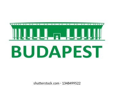 Football stadium. Budapest. Hungary