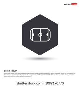 Football Stadium Icon Hexa White Background icon template