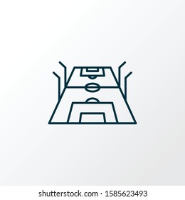 Football stadium icon line symbol. Premium quality isolated field element in trendy style.