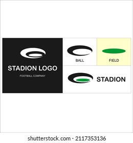 football stadium simple vector logo