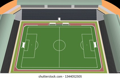 Football stadium vector