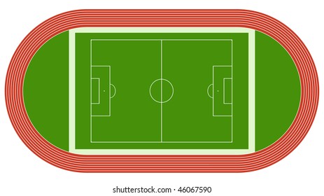 vector estadio de fútbol ilustrado