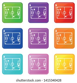 Football strategy icon. Simple illustration of football strategy vector icon for web