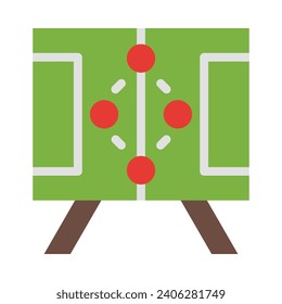 Football Strategy Vector Flat Icon For Personal And Commercial Use.
