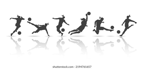 football style collection, silhouette design, vector illustration