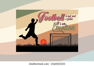 Football  sun vector silhouette Design.