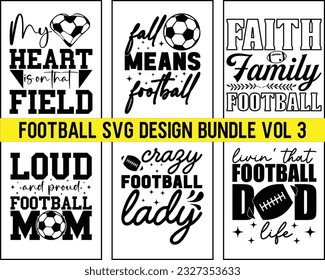  Football Svg Design Bundle Vol 3,Football svg Bundle,Football Game Day svg, Funny Footbal Sayings,Cut Files,Eps File,Football Mom Dad Sister SVG,Svg Bundle svg