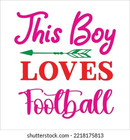 Football svg design cut file