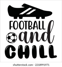 Football svg design cut file 