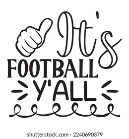 Football SVG Design Vector File.
