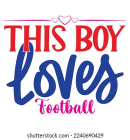 Football SVG Design Vector File.