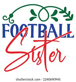 Football SVG Design Vector File.