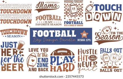 Football SVG PNG Design Bundle
