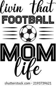 Football SVG T Shirt Design