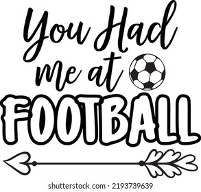 Football SVG T Shirt Design