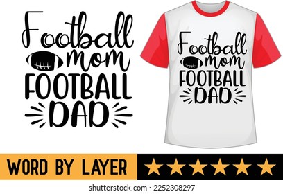 Football svg t shirt design